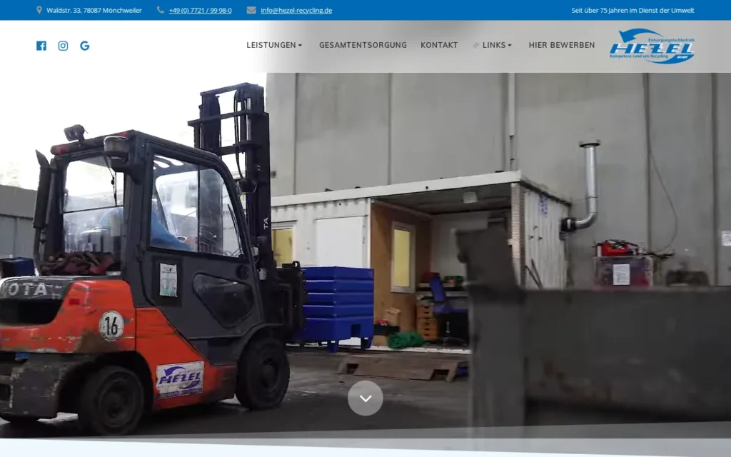 Website Hezel Recycling